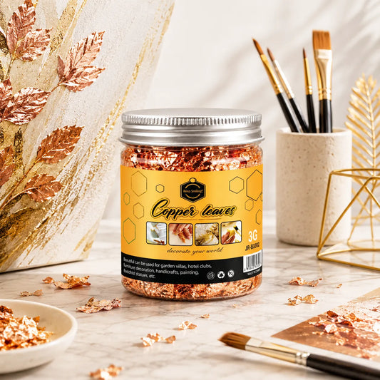 KeepSmiling Copper Leaves Flakes 3G