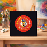 Square Black Canvas Board