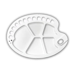 Large Fish shaped Paint Mixing Palette | 6 Large Sections + 10 Small Wells