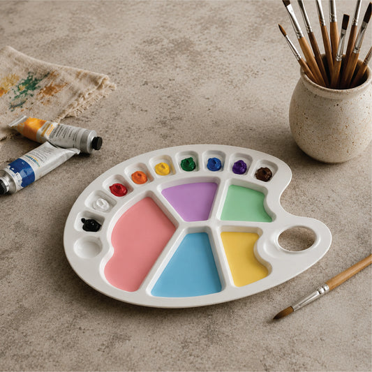 Oval Paint Mixing Palette