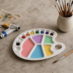 Oval Paint Mixing Palette