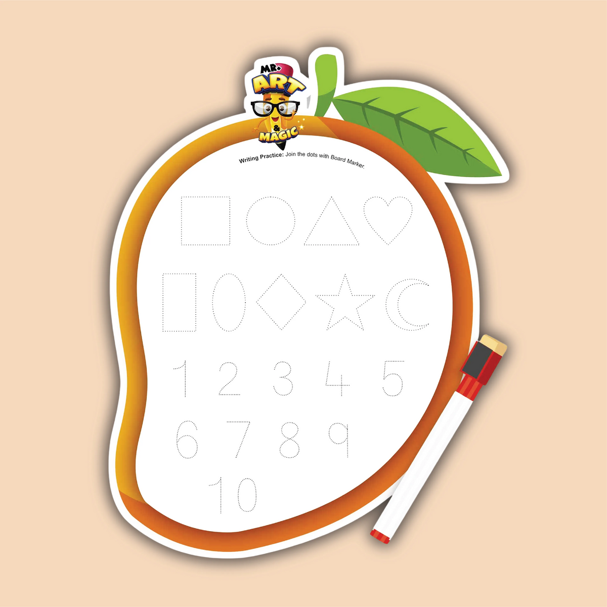 Small Mango Shape Whiteboard
