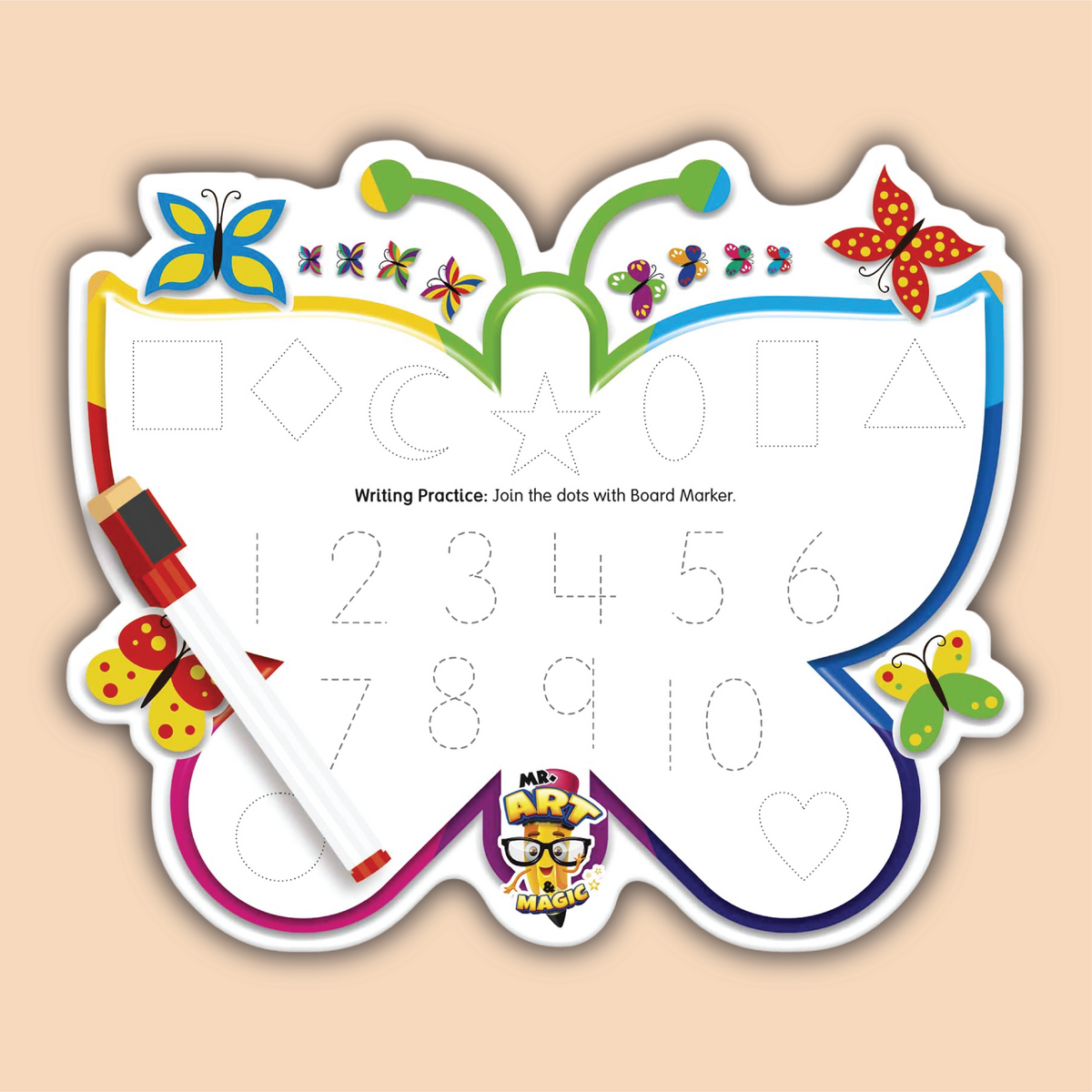 Small Butterfly Shape Whiteboard