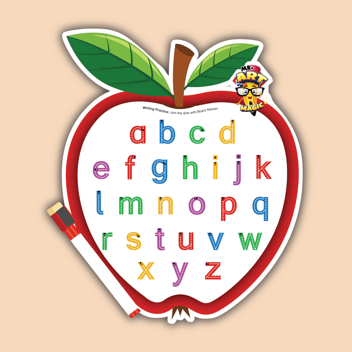 Small Apple Shape Whiteboard
