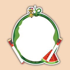 Small Watermelon Shape Whiteboard
