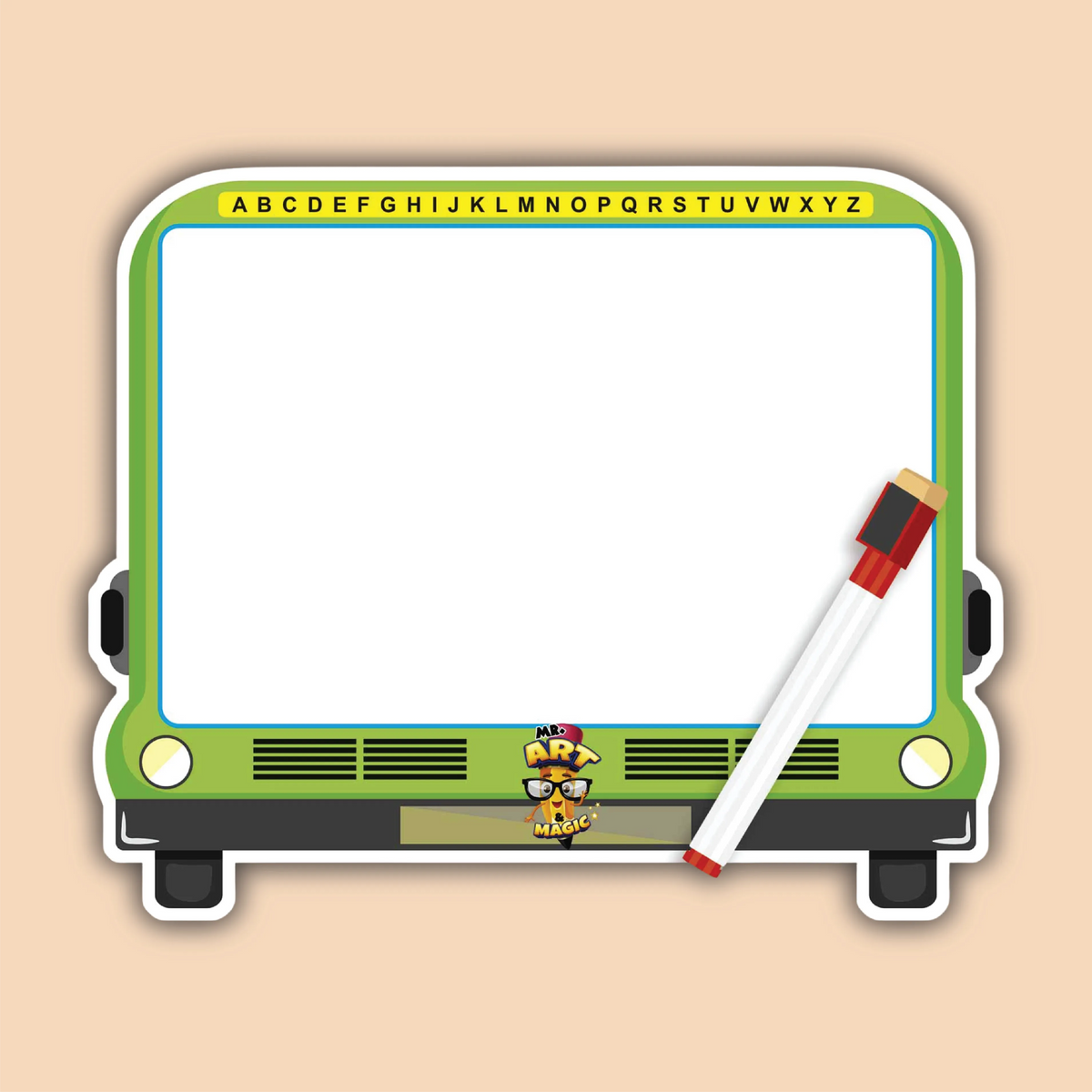 Small Bus Shape Whiteboard
