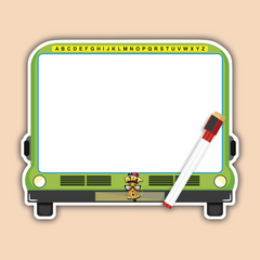 Small Bus Shape Whiteboard
