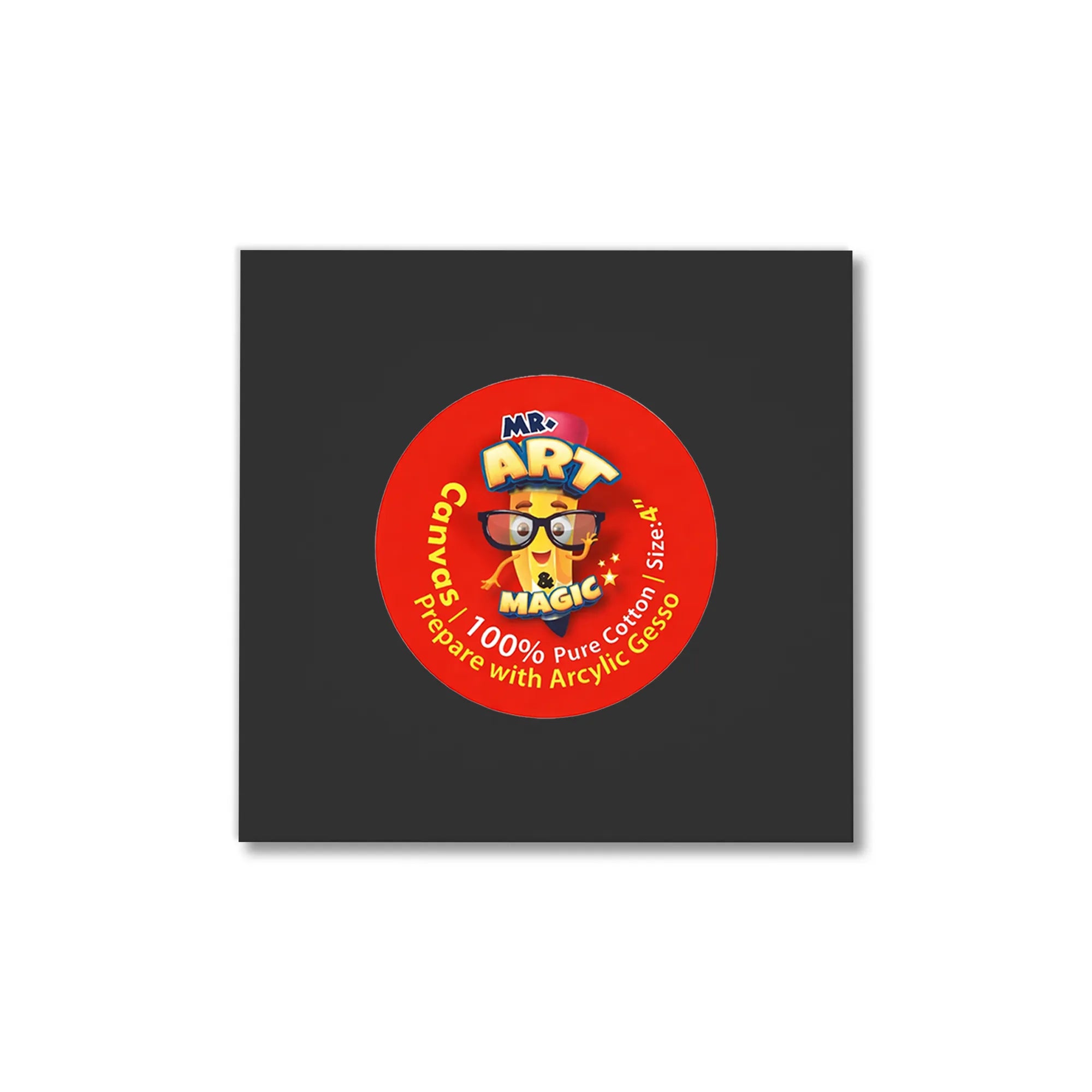 Square Black Canvas Board