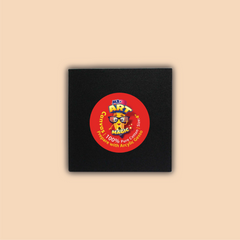 4-Inch Black Square Canvas Board
