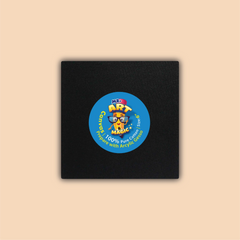 6-Inch Black Square Canvas Board
