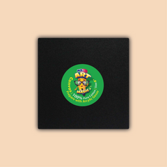 8-Inch Black Square Canvas Board
