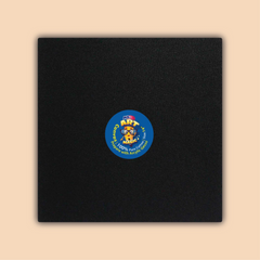 14-Inch Black Square Canvas Board
