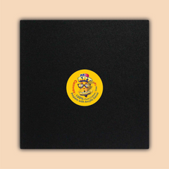 16-Inch Black Square Canvas Board
