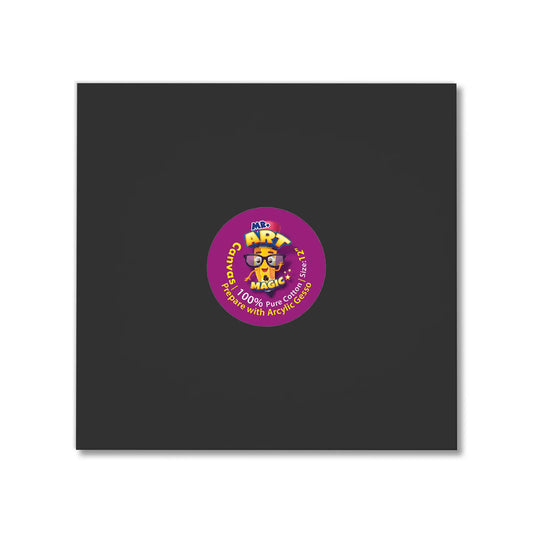 Square Black Canvas Board