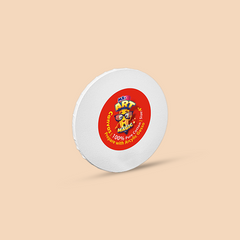 4-inches Round White Canvas Board