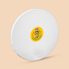 16-inches Round White Canvas Board