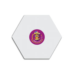 Hexagon White Canvas Board