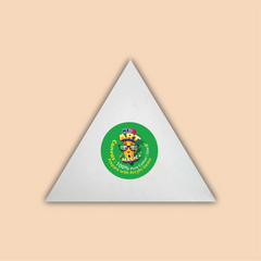 8-Inch White Triangle Canvas Board
