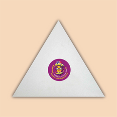 12-Inch White Triangle Canvas Board
