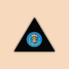 6-Inch Black Triangle Canvas Board
