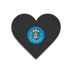 Heart Black Canvas Board