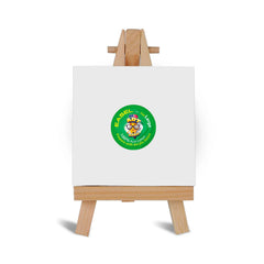 Easel with Square White Canvas