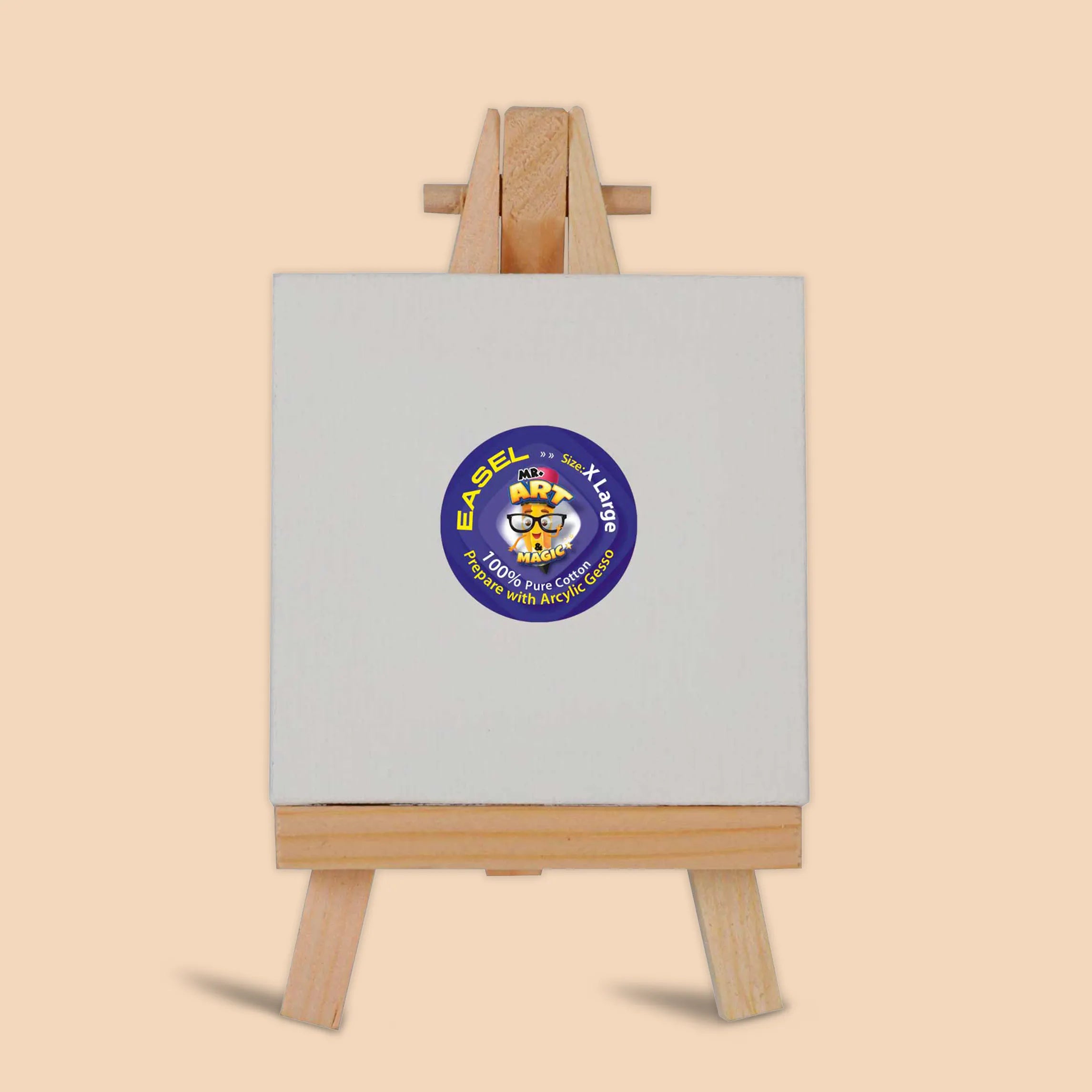 X-Large Easel with Square White Canvas
