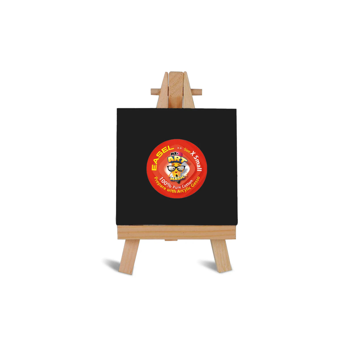 Easel with Square Black Canvas