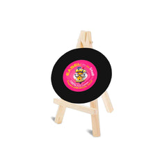 Easel with Round Black Canvas