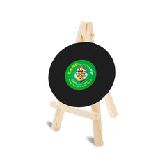 Easel with Round Black Canvas