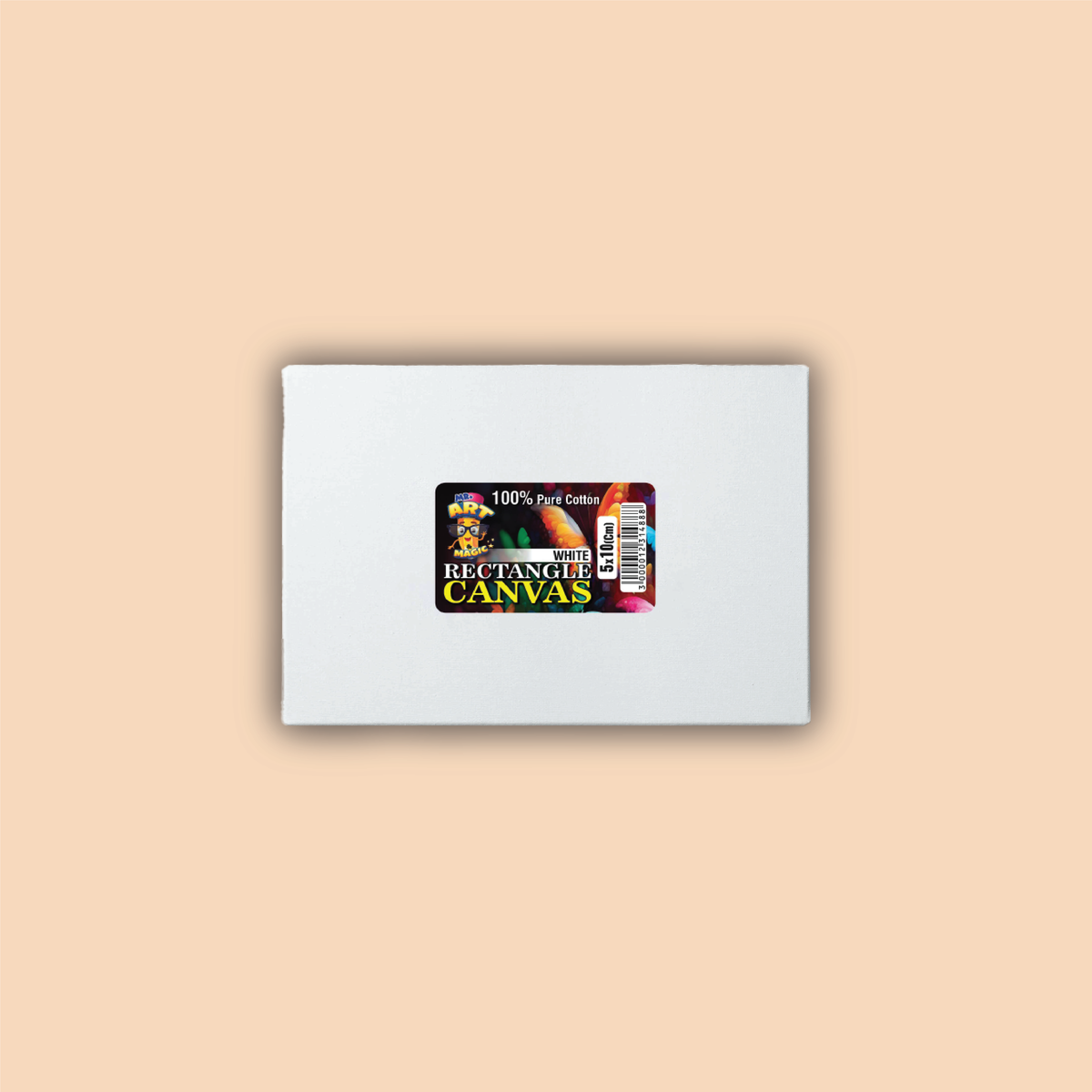 4x6 inch Rectangle White Canvas Board