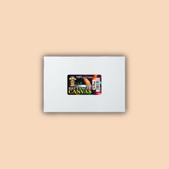 4x8 inch Rectangle White Canvas Board