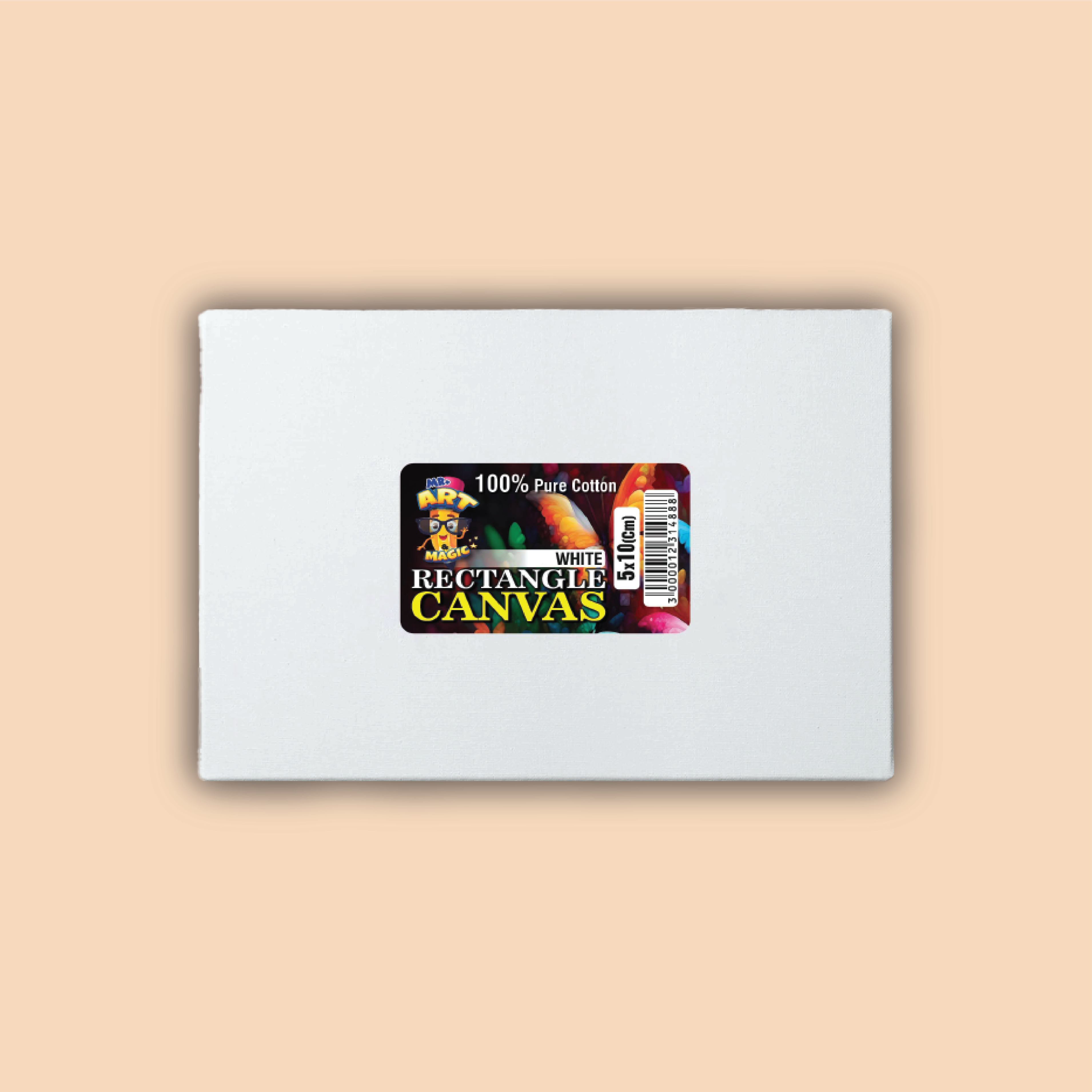 8x14 inch Rectangle White Canvas Board