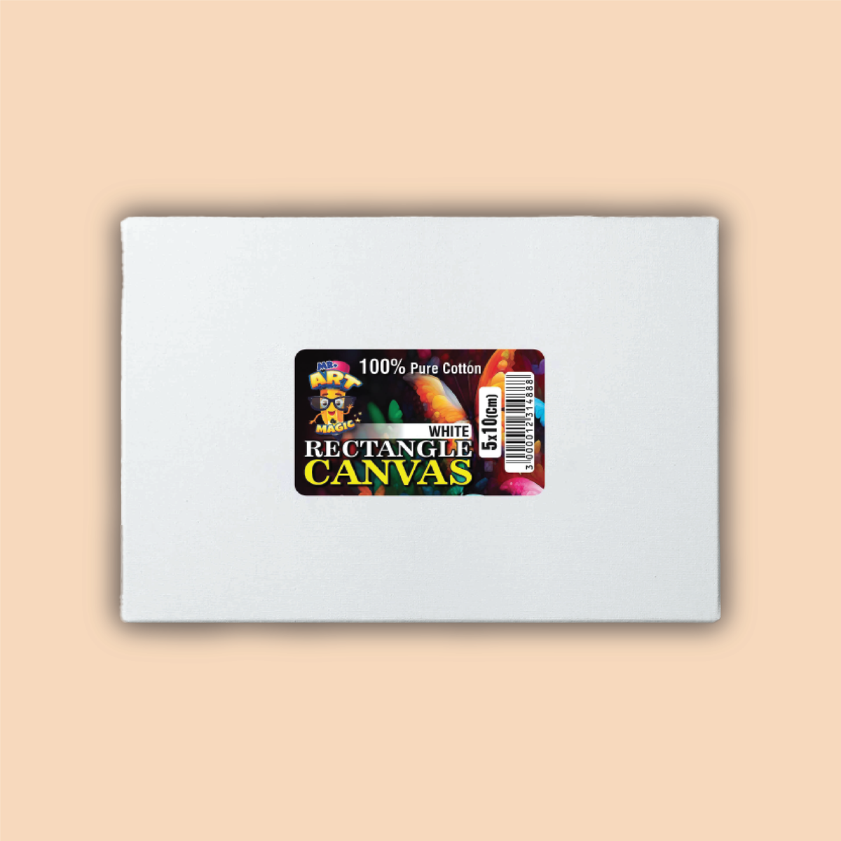 10x12 inch Rectangle White Canvas Board
