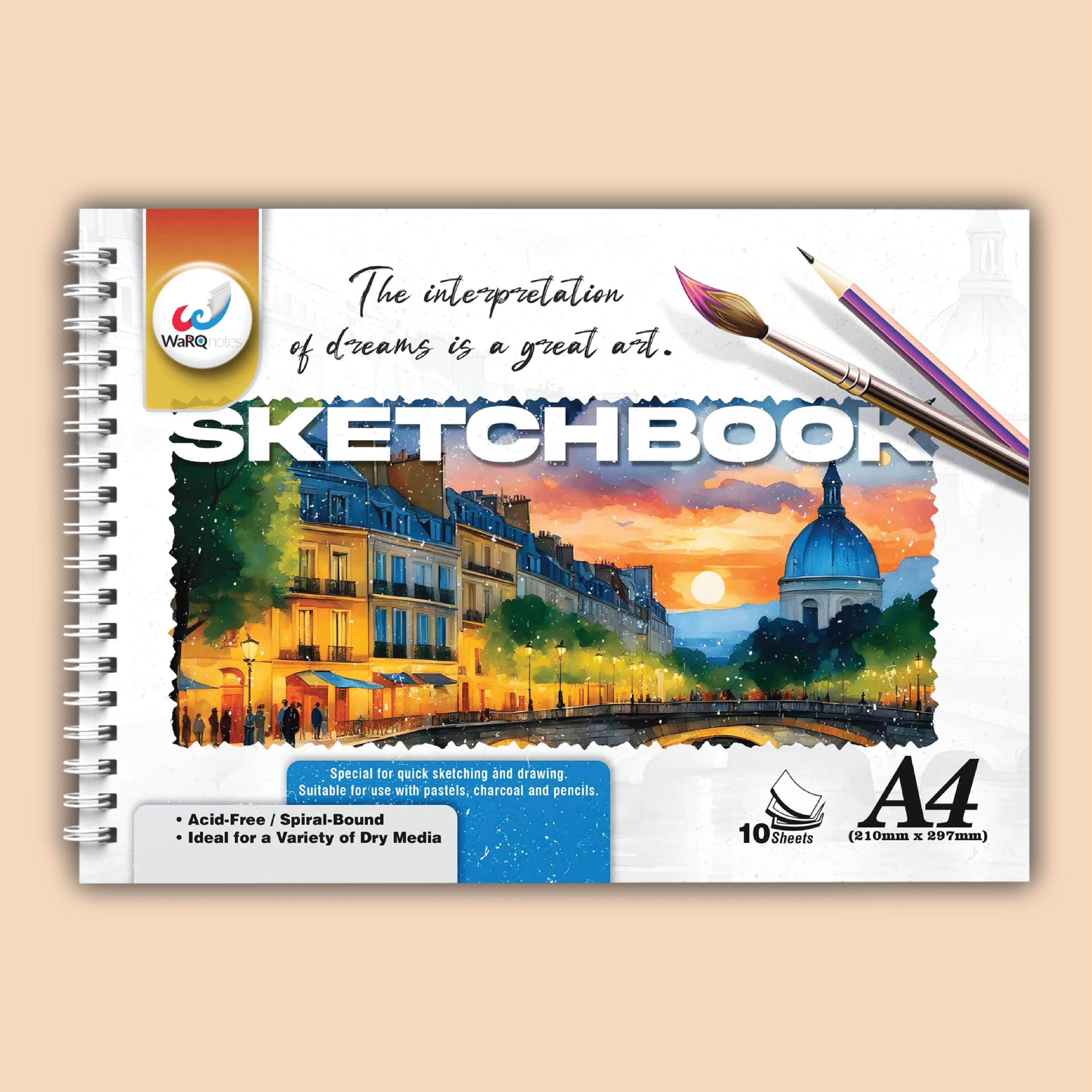 10 Pages A4 Sketchbook
