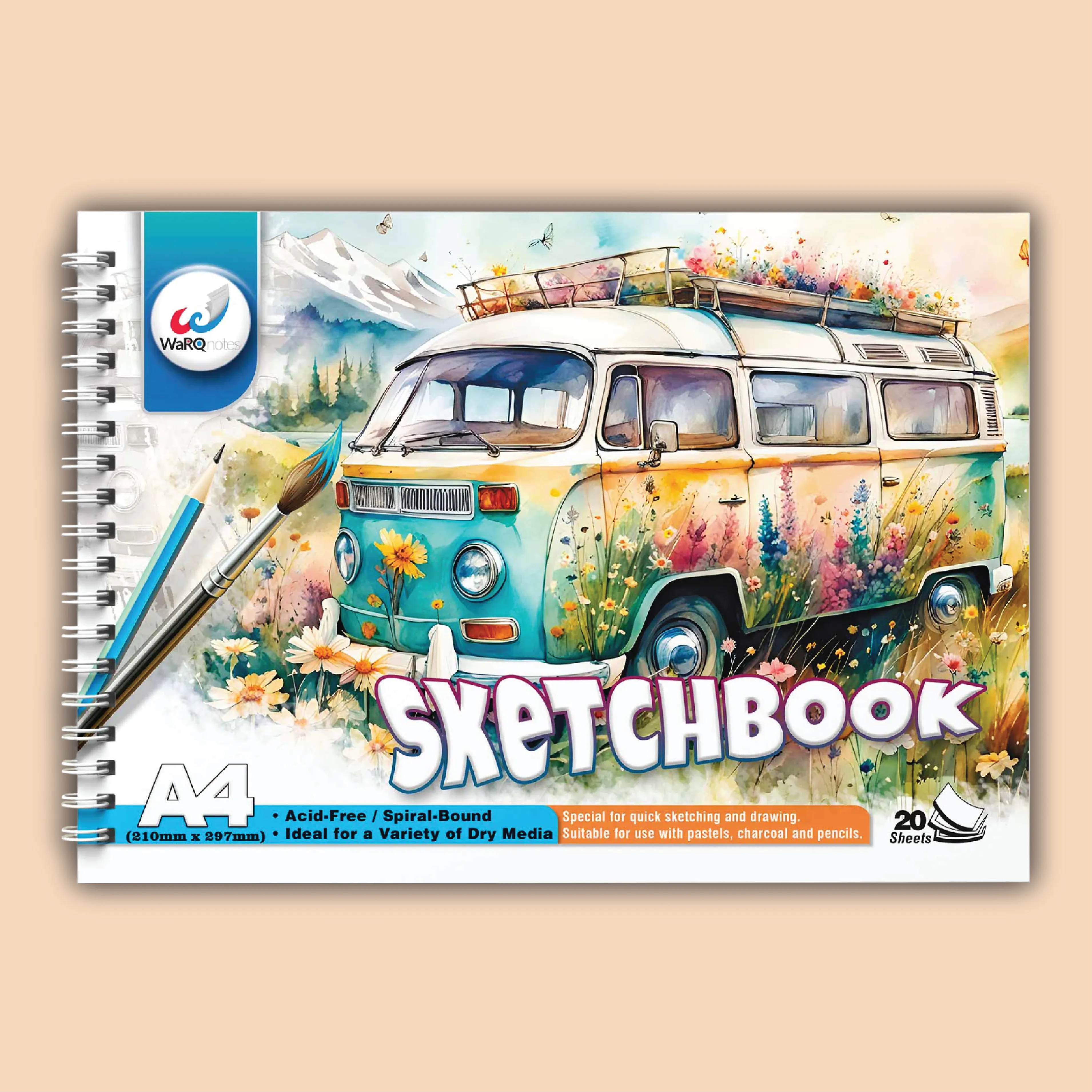 20 Pages A4 Sketchbook