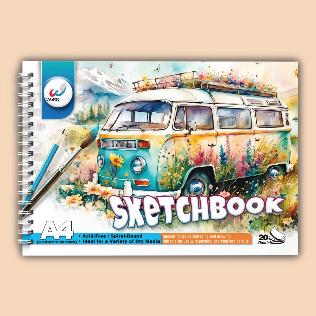 20 Pages A4 Sketchbook