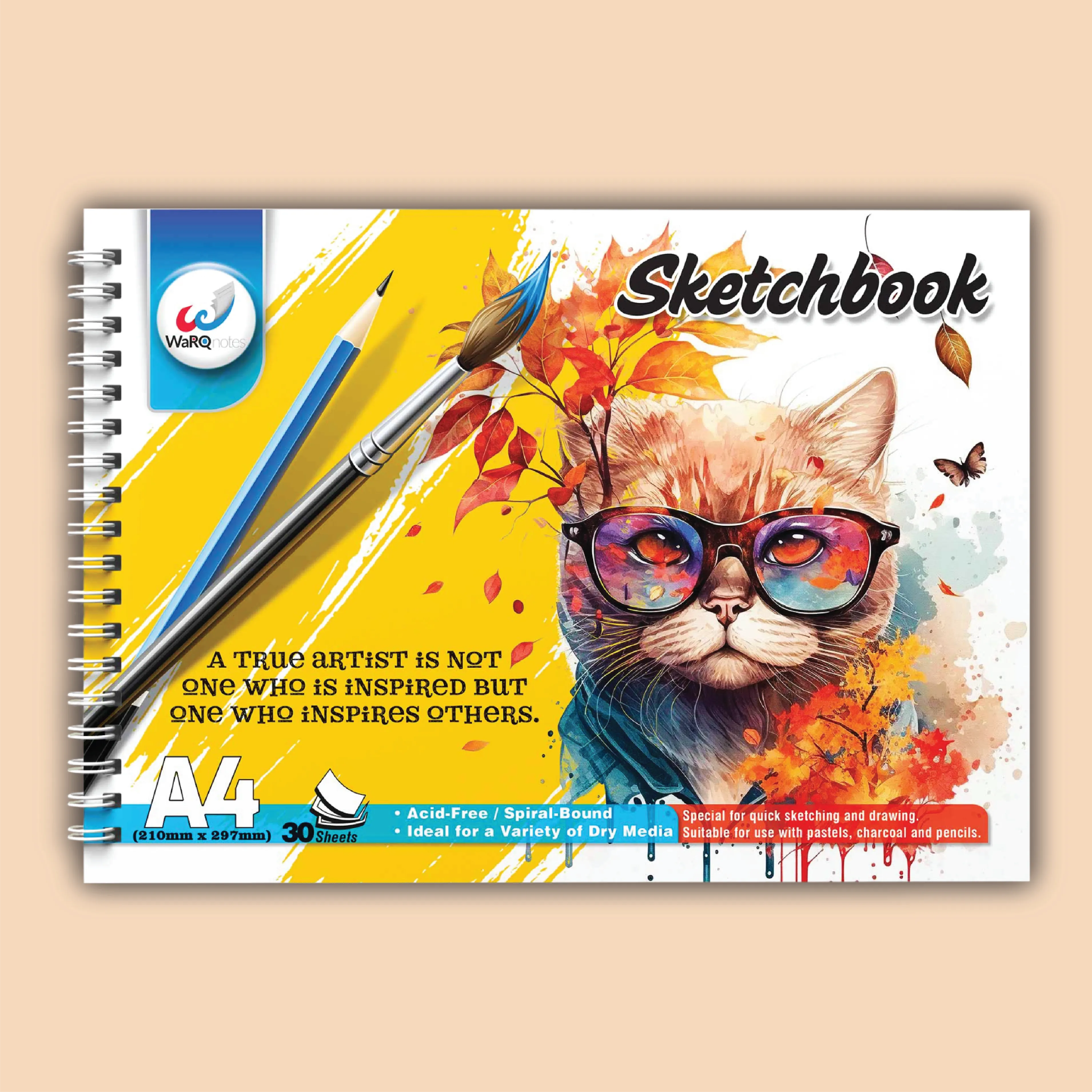 30 Pages A4 Sketchbook 