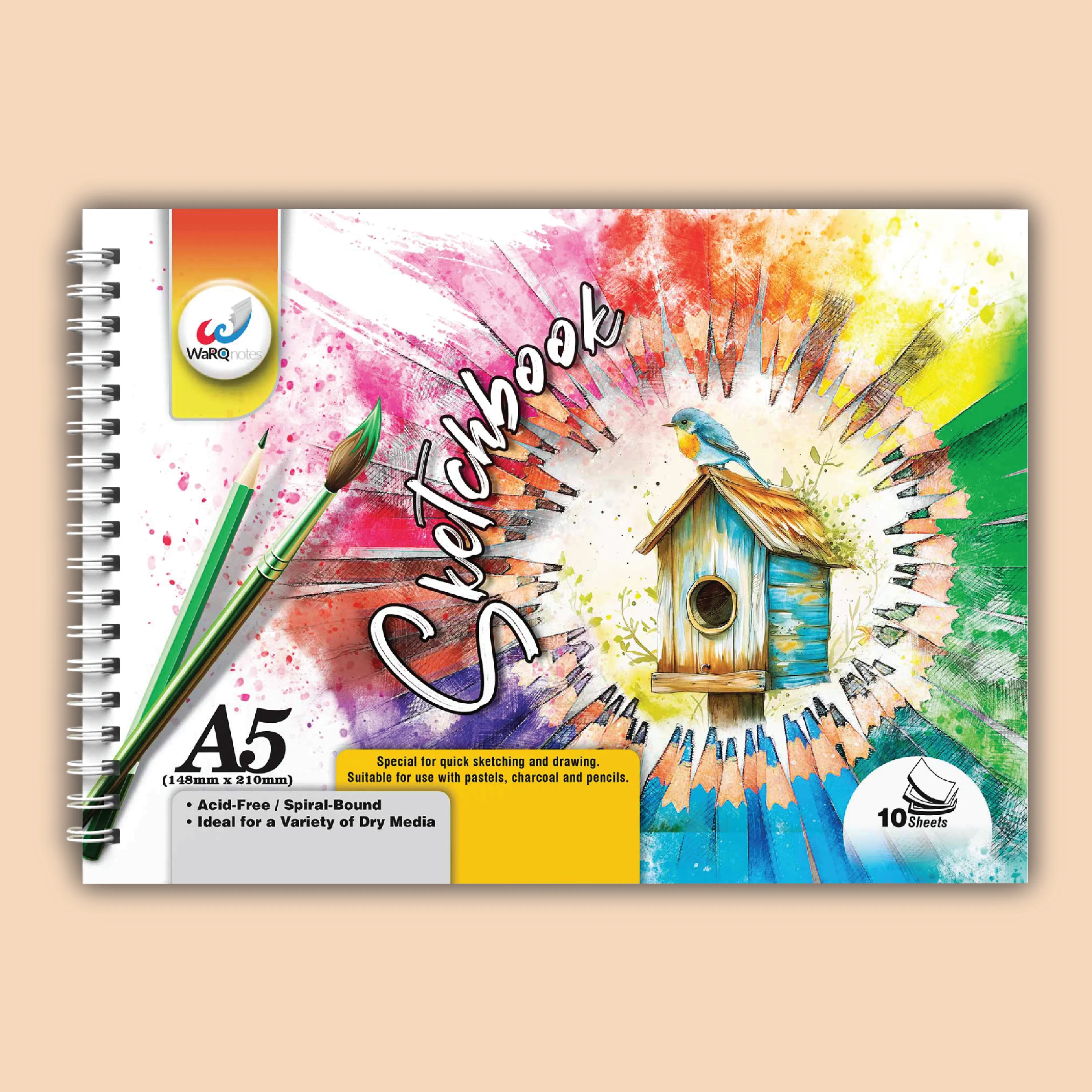 10 Pages A5 Sketchbook
