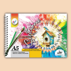 10 Pages A5 Sketchbook
