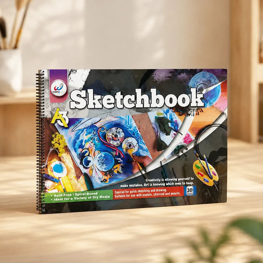 30 Pages A3 Sketchbook