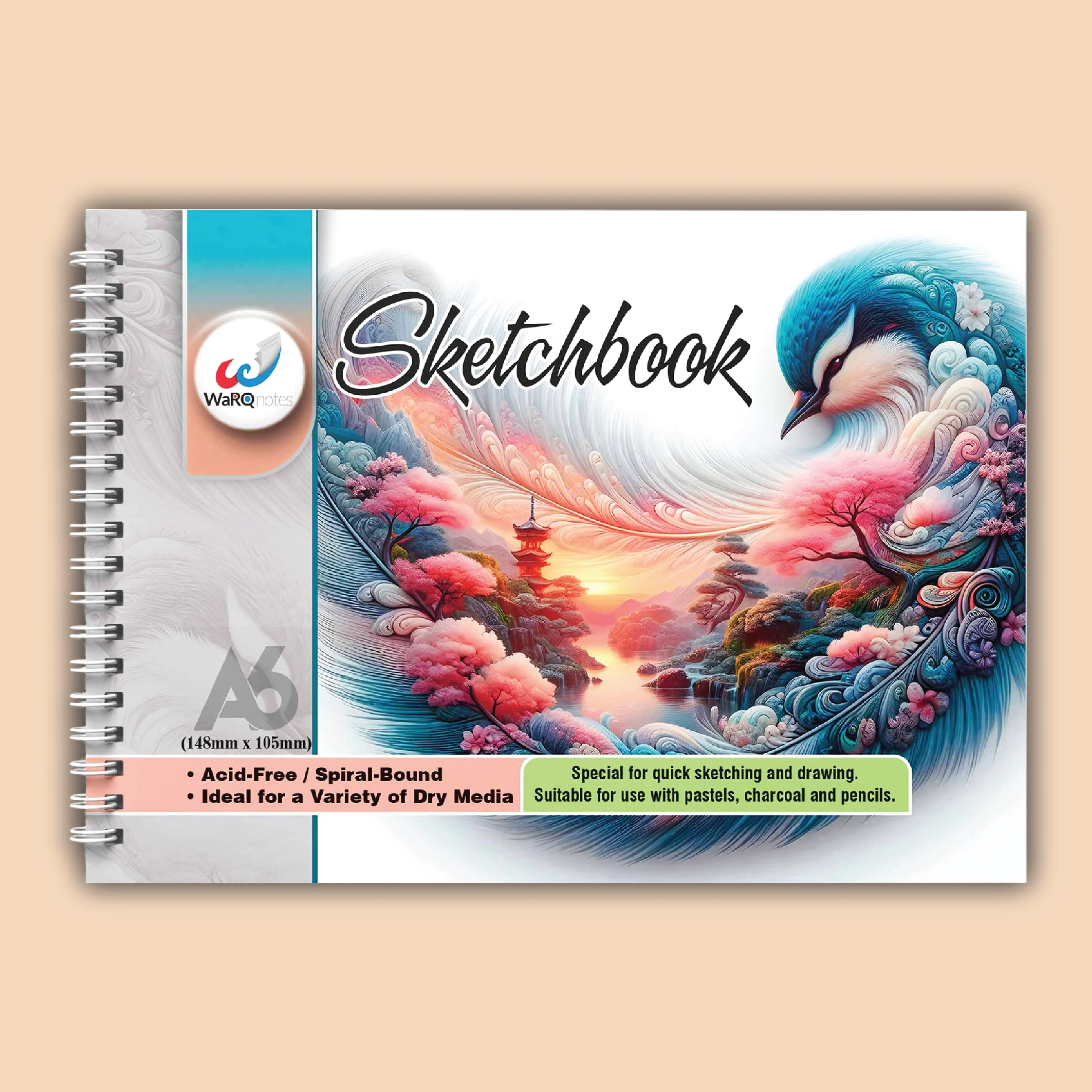 20 Pages A6 Sketchbook
