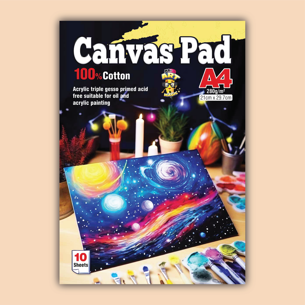 Artistic A4 Canvas Pad