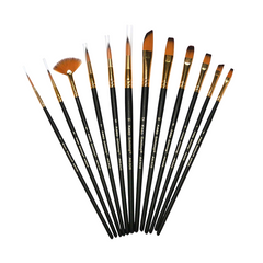 Keep Smiling Artist Brush Set | Mix | 12 Pcs