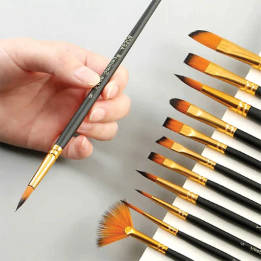 Keep Smiling Artist Brush Set | Mix | 12 Pcs