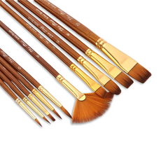 Keep Smiling Artist Brush Set | Mix | 10 Pcs