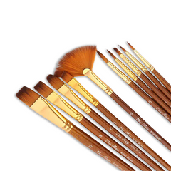 Keep Smiling Artist Brush Set | Mix | 10 Pcs