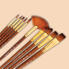 Keep Smiling Artist Brush Set | Mix | 10 Pcs
