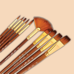 Keep Smiling Artist Brush Set | Mix | 10 Pcs
