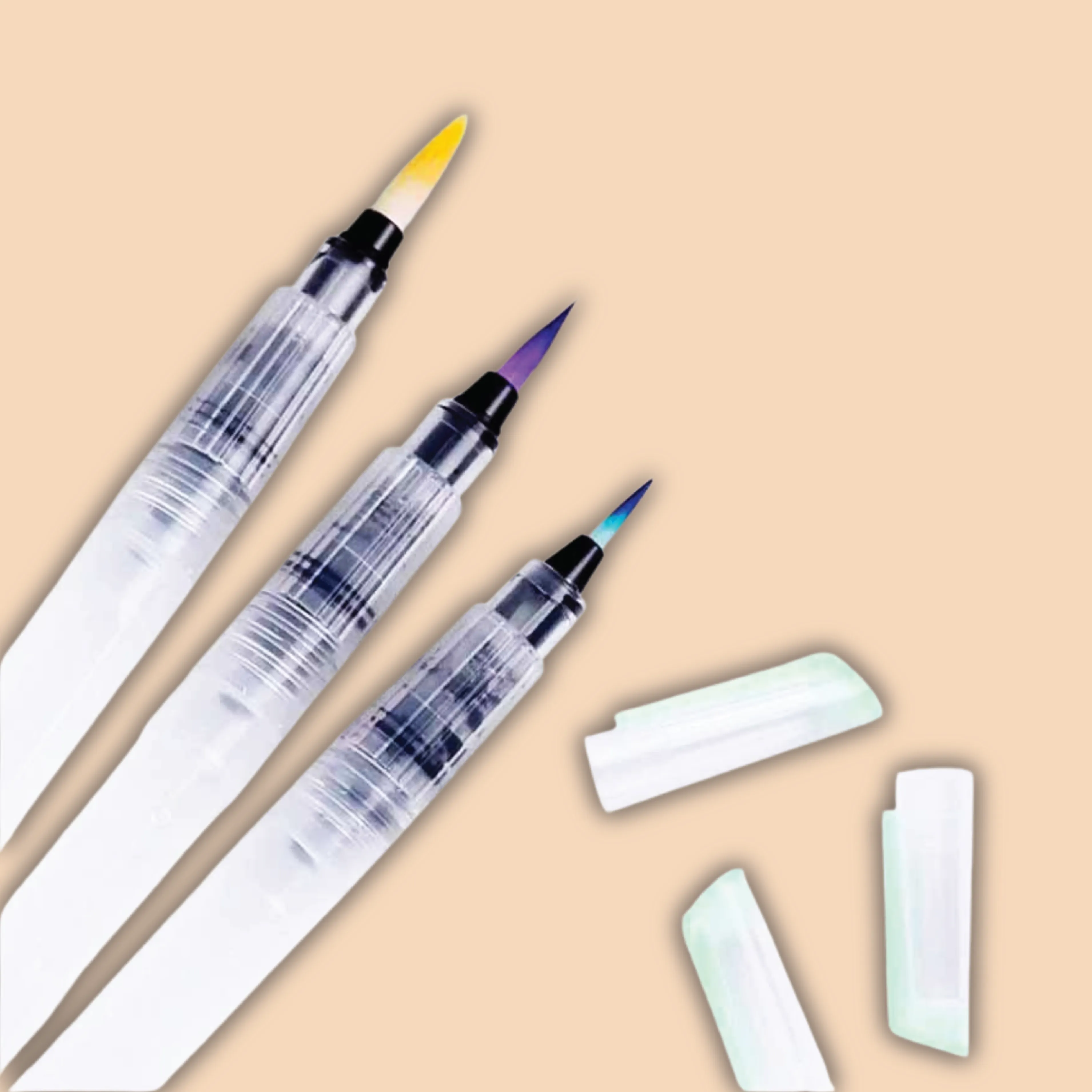 Keep Smiling Water Brush Pen | 3 Pcs
